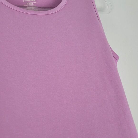 L.L. Bean Size M Supima Cotton Tank Top Lot Of 2 Bundle Pink Mauve Purple - Picture 10 of 11